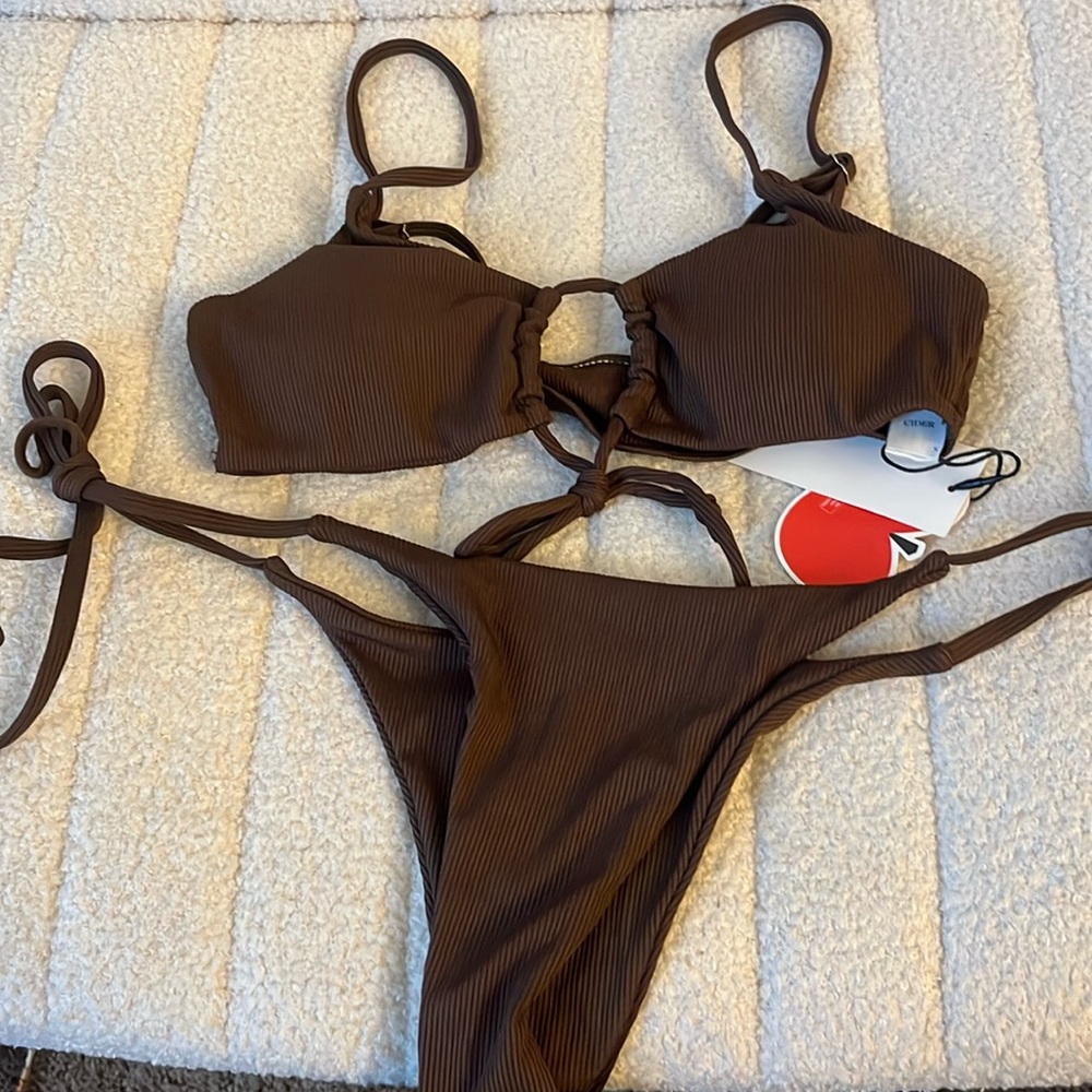 Brown colored bikini